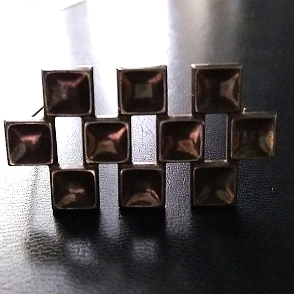 c1960s David Anderson - Norway Sterling Silver Modernist Brooch Pin VINTAGE - Picture 13 of 16